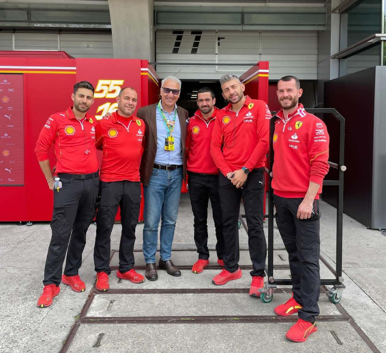 Ferrari team collaboration